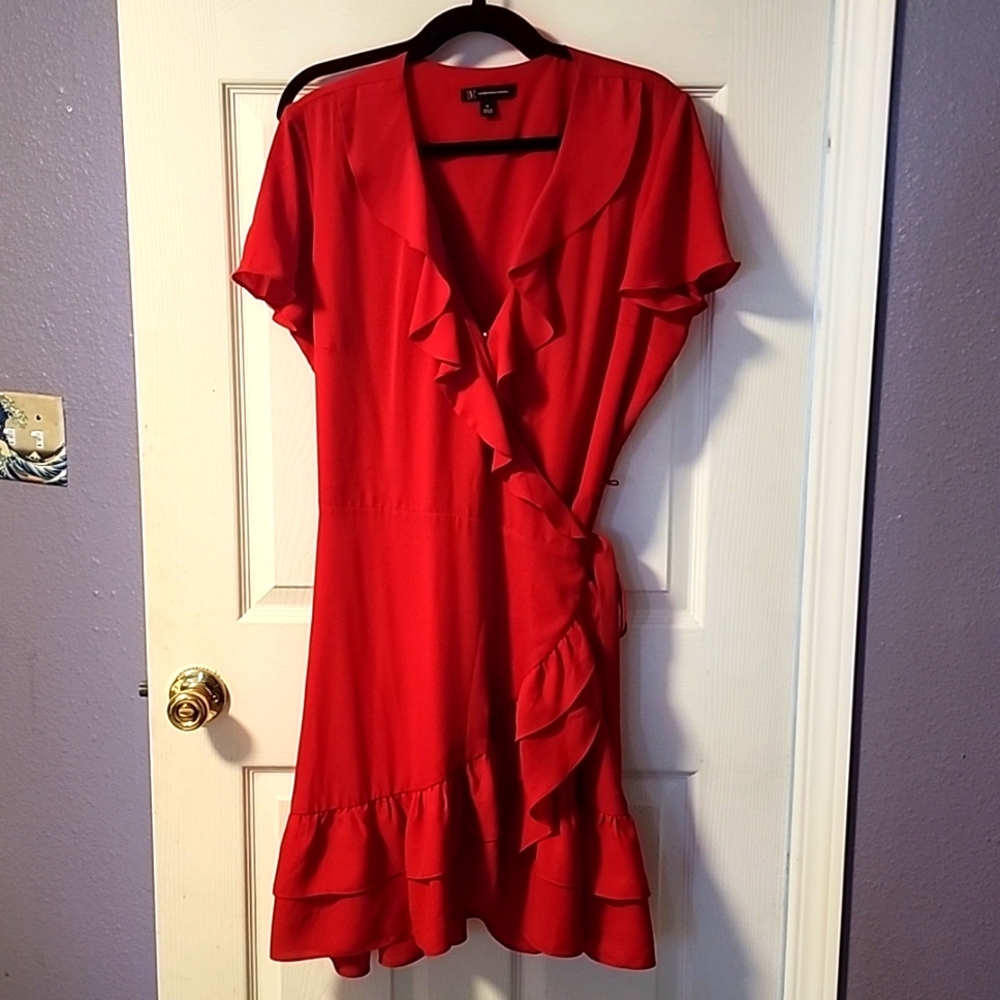 Frilly red dress